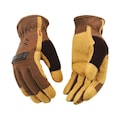 Kinco Kinco 7669690 Mens Outdoor Synthetic Leather Driver Gloves; Brown - Large 7669690
